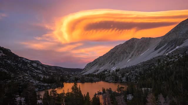 Sunset in the Eastern Sierra