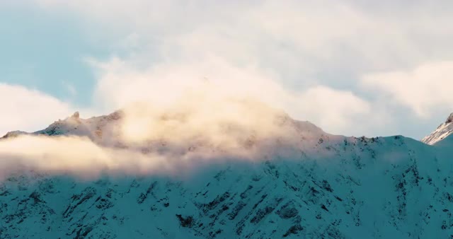 Mountain Snowy Cloud Mist
