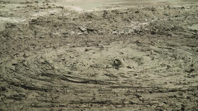 Mud volcano Bledug Kuwu, Indonesia