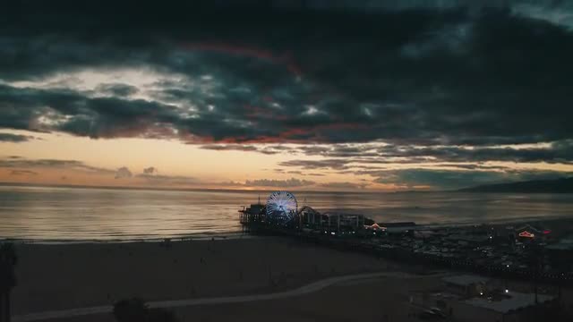 Dark Santa Monica Pier