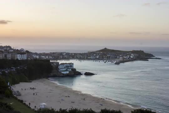 Sunset Timelapse at St Ives, Cornwall, England, United Kingdom