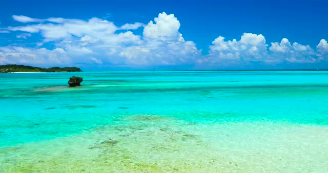 Beautiful sea in Okinawa, Japan