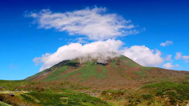 Autumn colors in the countryside, Hokkaido, Japan