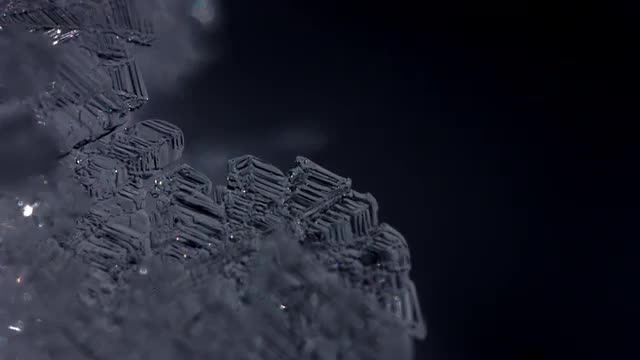 Macro of Ice Forming 