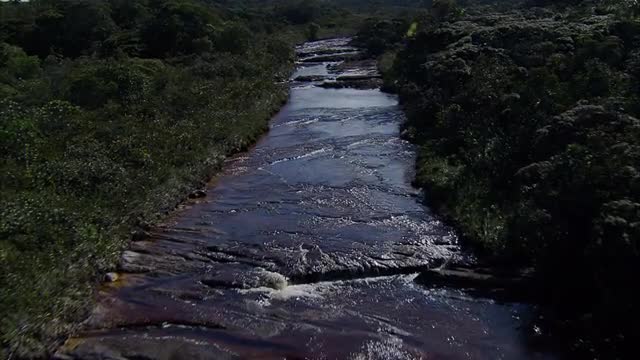 Aerial View of Royal Natal National Park River - South Africa