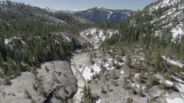 Aerial View of Yosemite River