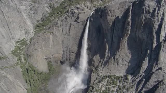 Aerial View of Yosemite Falls