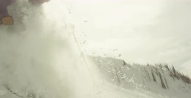 Skier Making Powder Turn