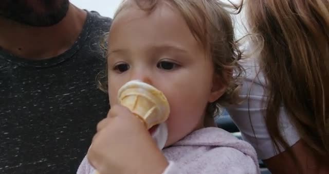 Girl eating ice cream