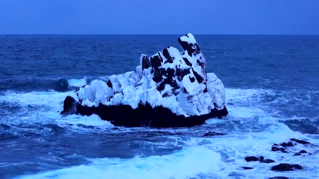 Frozen landscape, Hokkaido, Japan Frozen landscape, Hokkaido, Japan