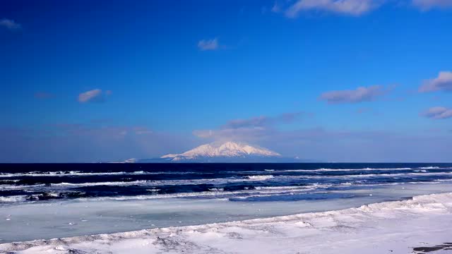 Frozen landscape, Hokkaido, Japan Frozen landscape, Hokkaido, Japan