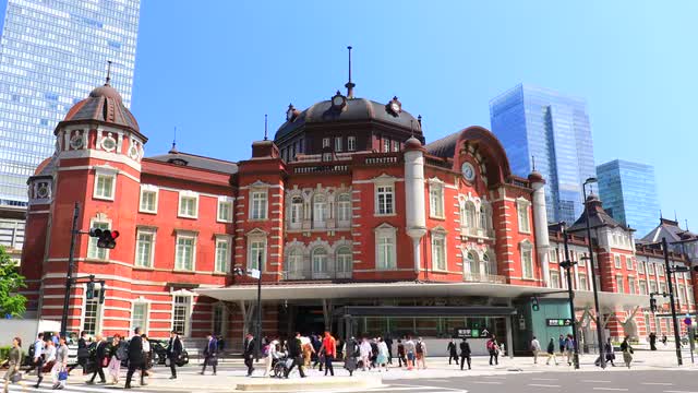 View of Tokyo station, Tokyo, Japan