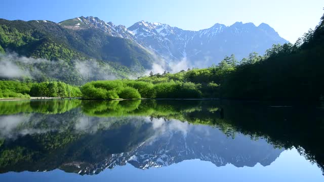 Taisho Pond, Nagano Prefecture, Japan