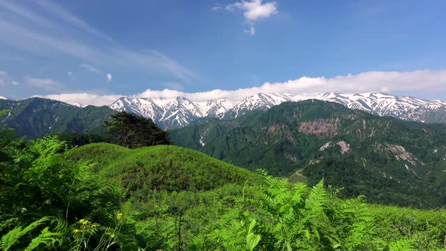 Iide Mountain Range, Yamagata Prefecture, Japan