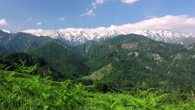Iide Mountain Range, Yamagata Prefecture, Japan