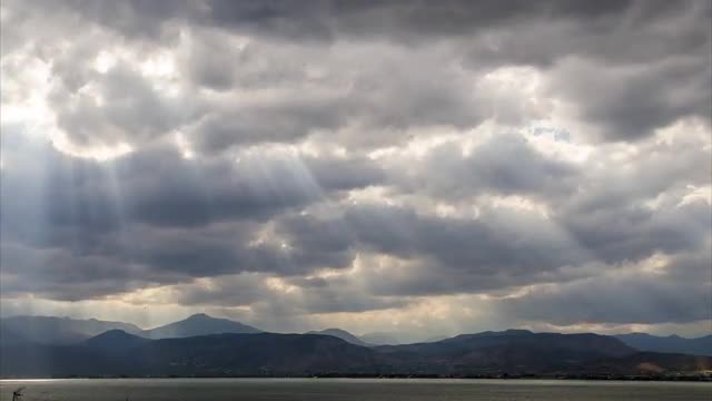Sunbeams over the saronic gulf 2