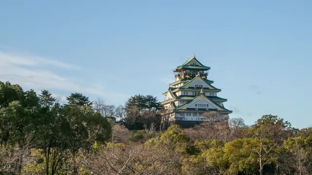 Osaka Castle Timelapse