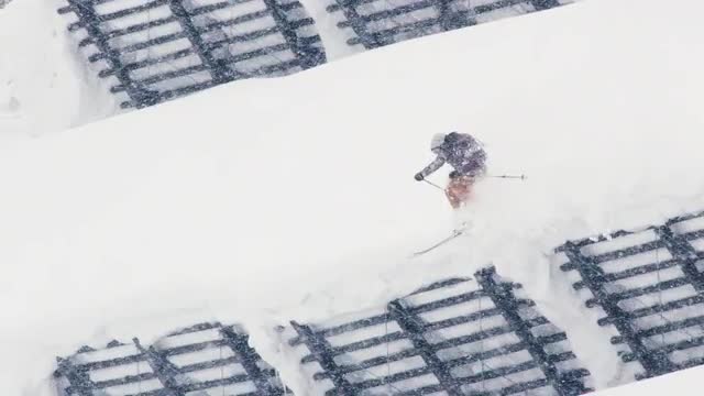 Slow Motion Skiing and Jumping