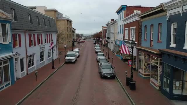 Main Street Annapolis Empty due to COVID-19 Restrictions