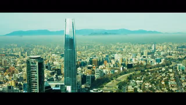 Aerial Shot of Downtown Santiago Chile