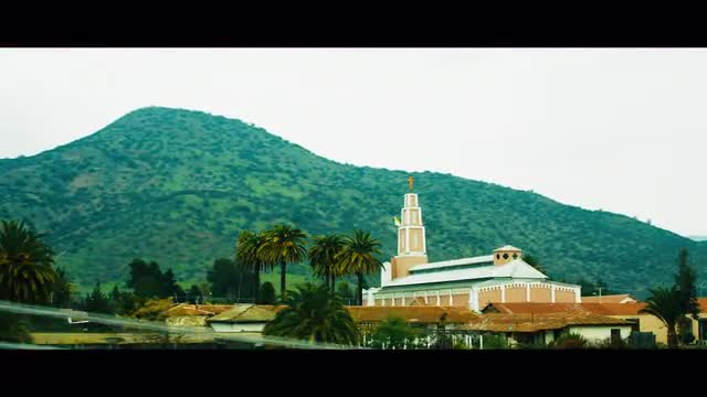 Tracking Shot of a Church in Santiago Chile