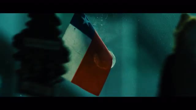 Chilean Flag on Car Windshield