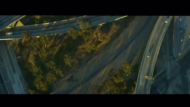 Tight Aerial of Pregerson Interchange in Los Angeles