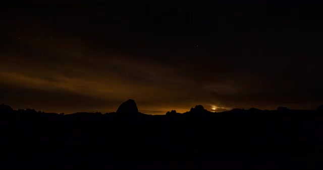 Moon Down in Joshua Tree
