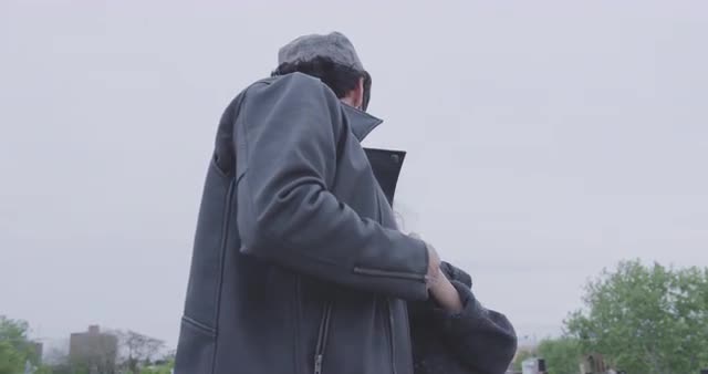 Romantic Couple Dance Outside Together