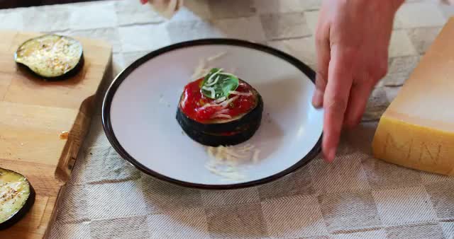 Serving eggplant