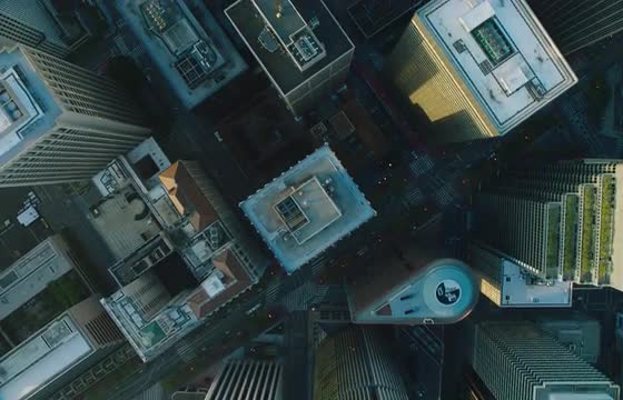 Top down view of San Francisco 