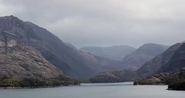 Hills and fjord