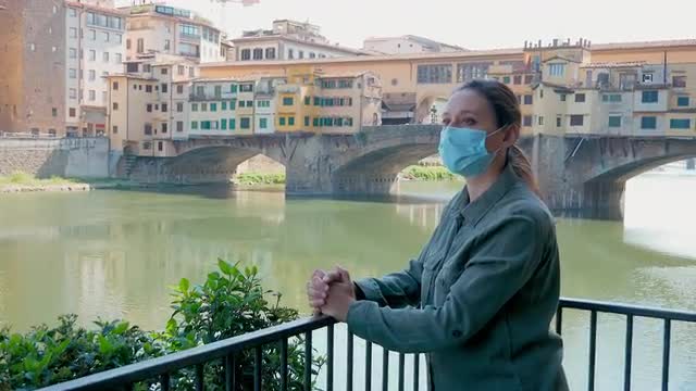 Woman at Ponte Vecchio