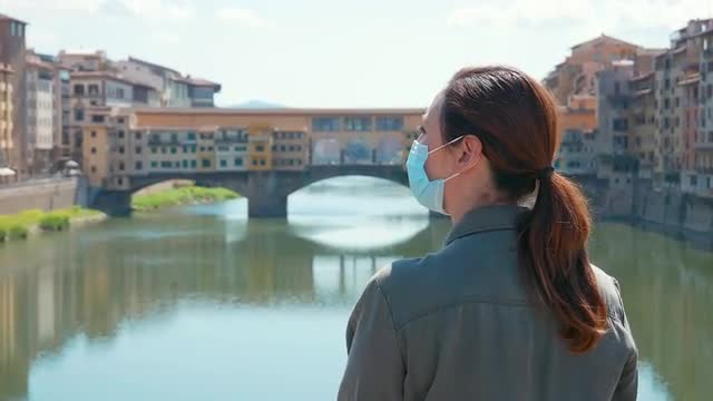 Woman at Ponte Vecchio