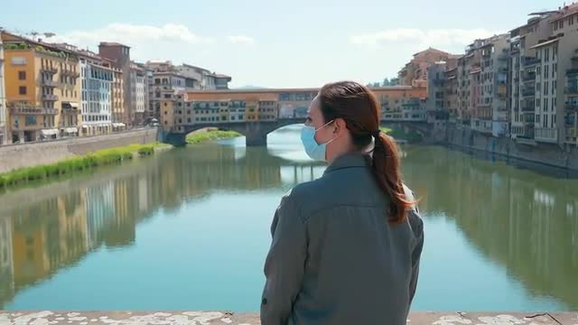 Woman at Ponte Vecchio