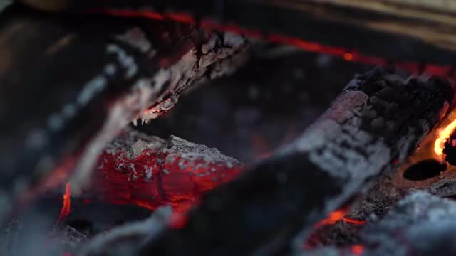 Closeup of campfire