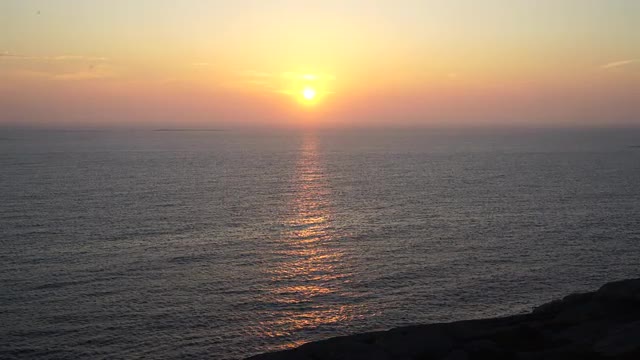 sunset over sea in Bohuslän