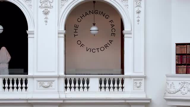 The Changing Face of Victoria sign in Melbourne