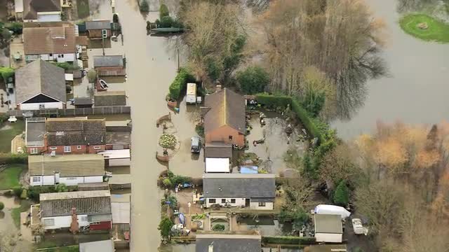 Flooding environmental disaster, Thames Valley, UK