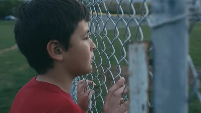 Sad, lonely hispanic boy