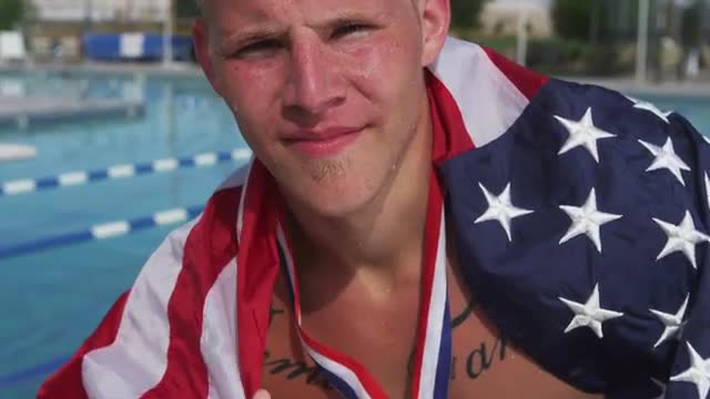 American medal winning swimmer 