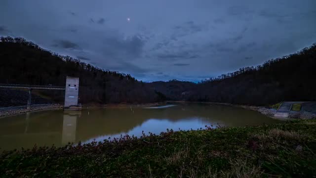 Reservoir at Dusk Timelapse
