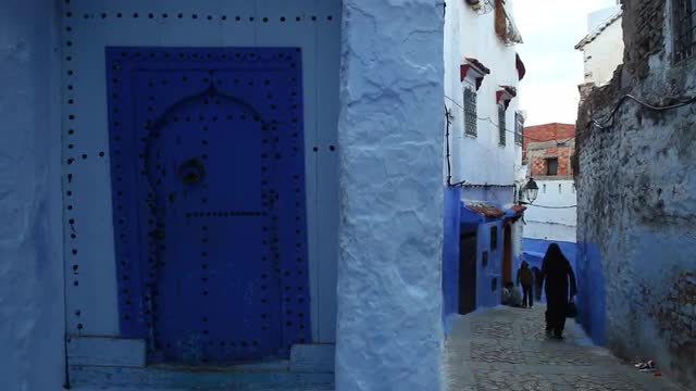 Alleyway in Chefchaouen, Morocco