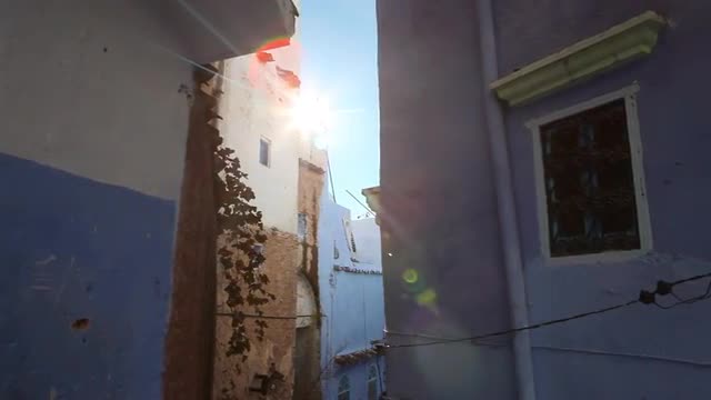 Alleyway in Chefchaouen, Morocco