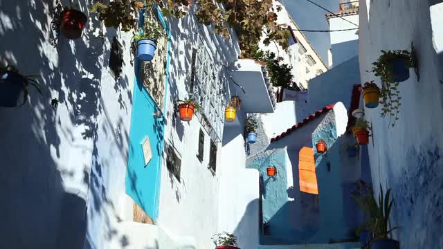 Alleyway in Chefchaouen, Morocco