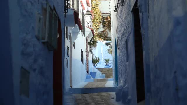 Alleyway in Chefchaouen, Morocco