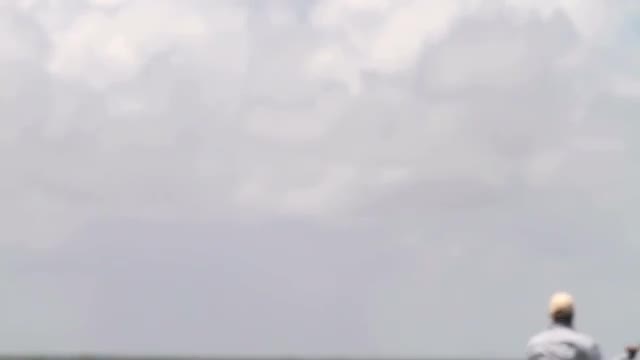 On the flats in the ocean in the Bahamas