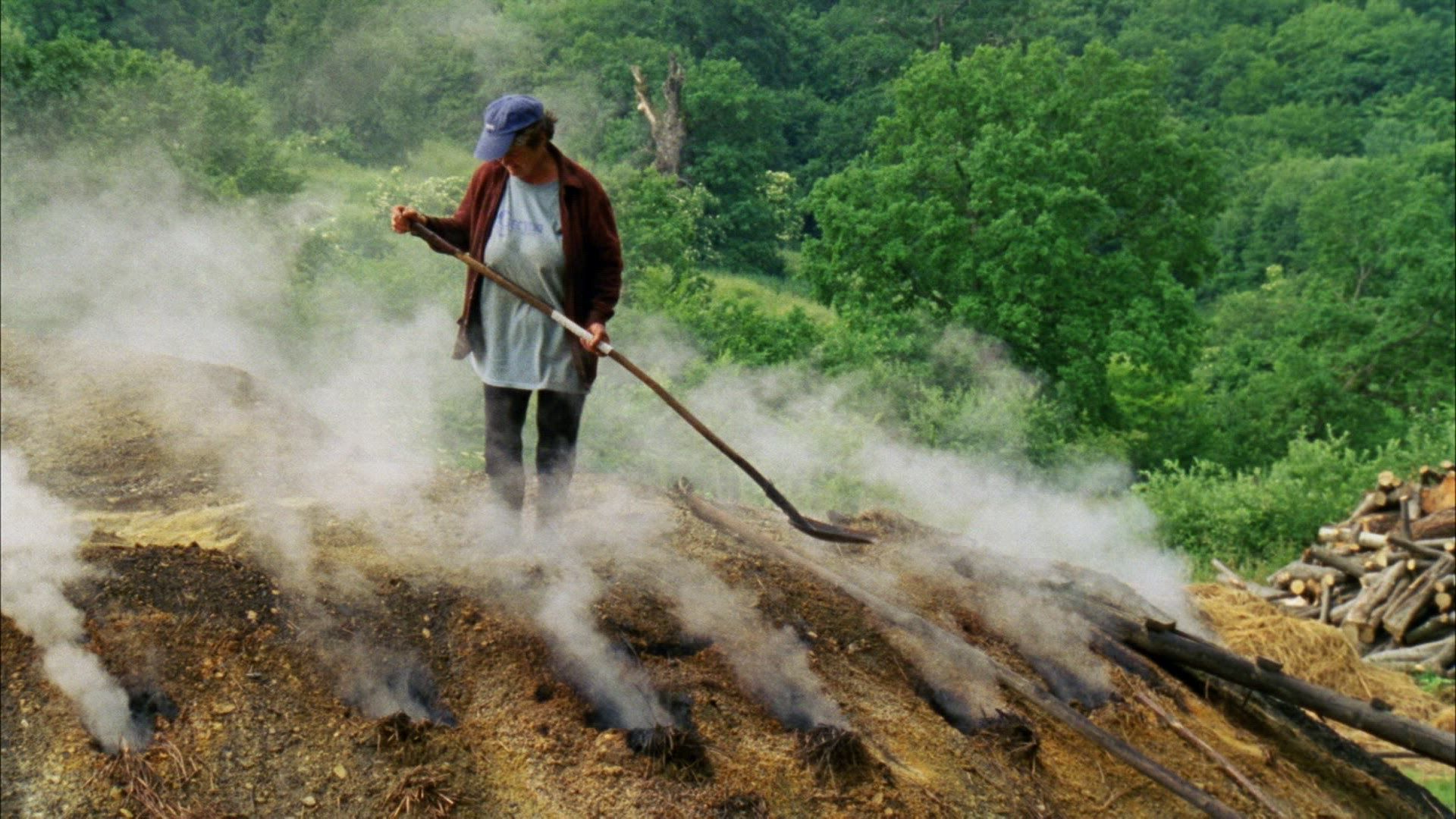 363688012 / Charcoal Pile / Charburning Pile Of Coal / Romania