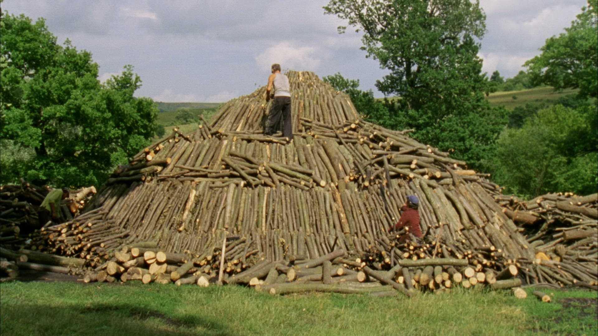 385989803 / Charcoal Pile / Charburning Pile Of Coal / Romania