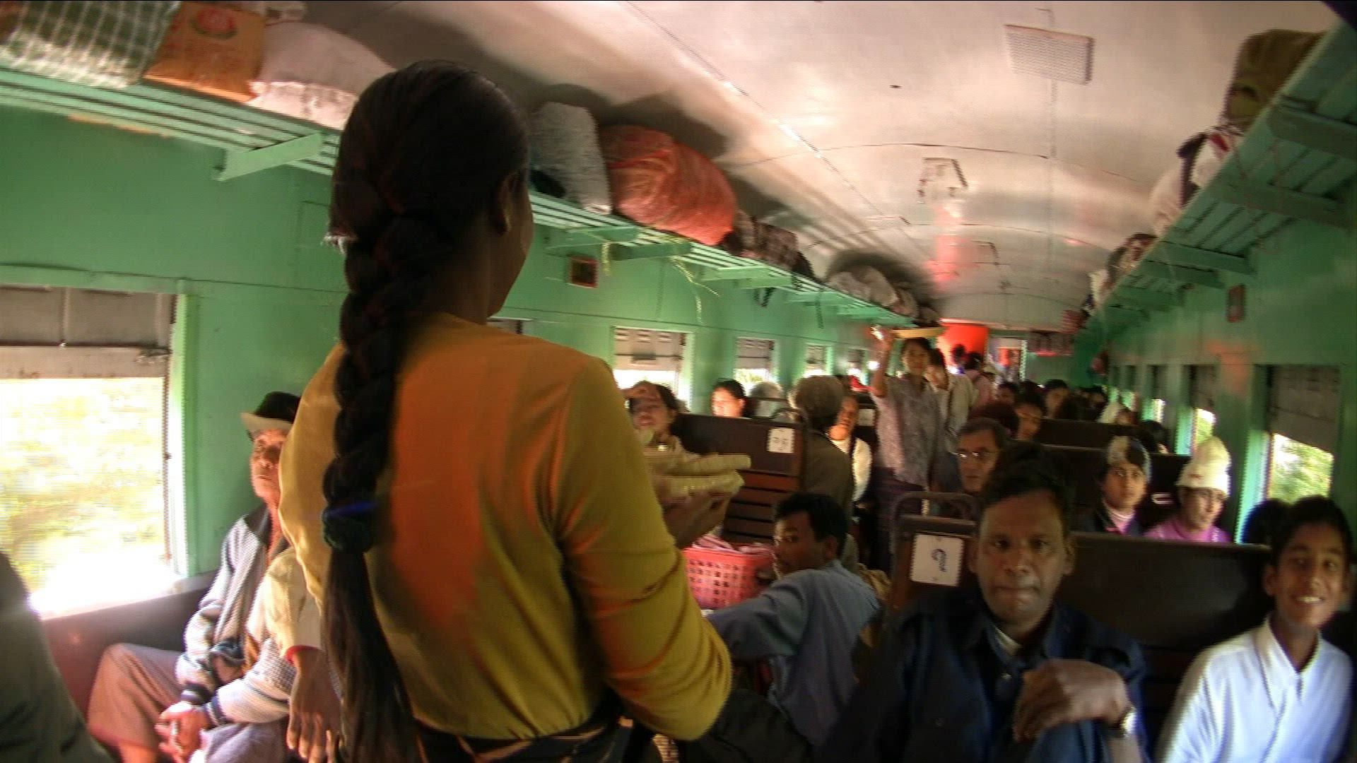 878370025 / Railway Ride / Passenger Train / Myanmar